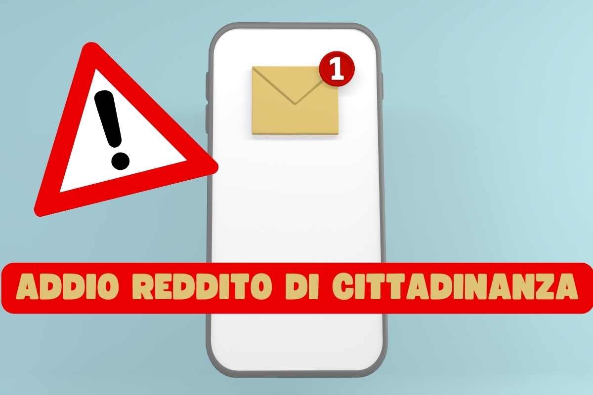 SMS ADDIO REDDITO DI CITTADINANZA