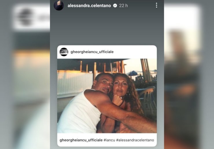 Alessandra Celentano, la foto ricordo con Gheorghe Iancu