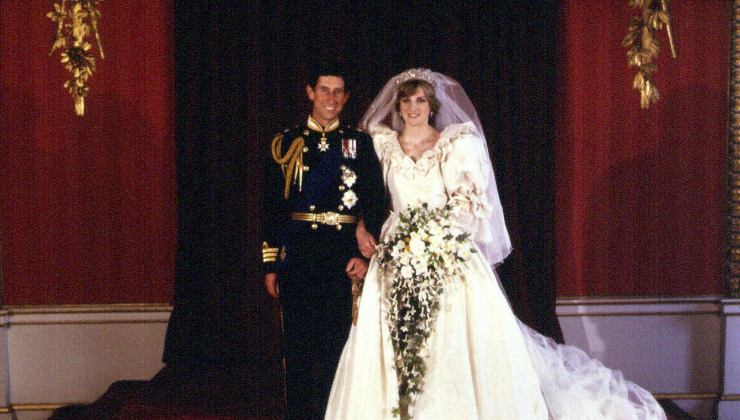 Diana e Carlo il giorno delle nozze