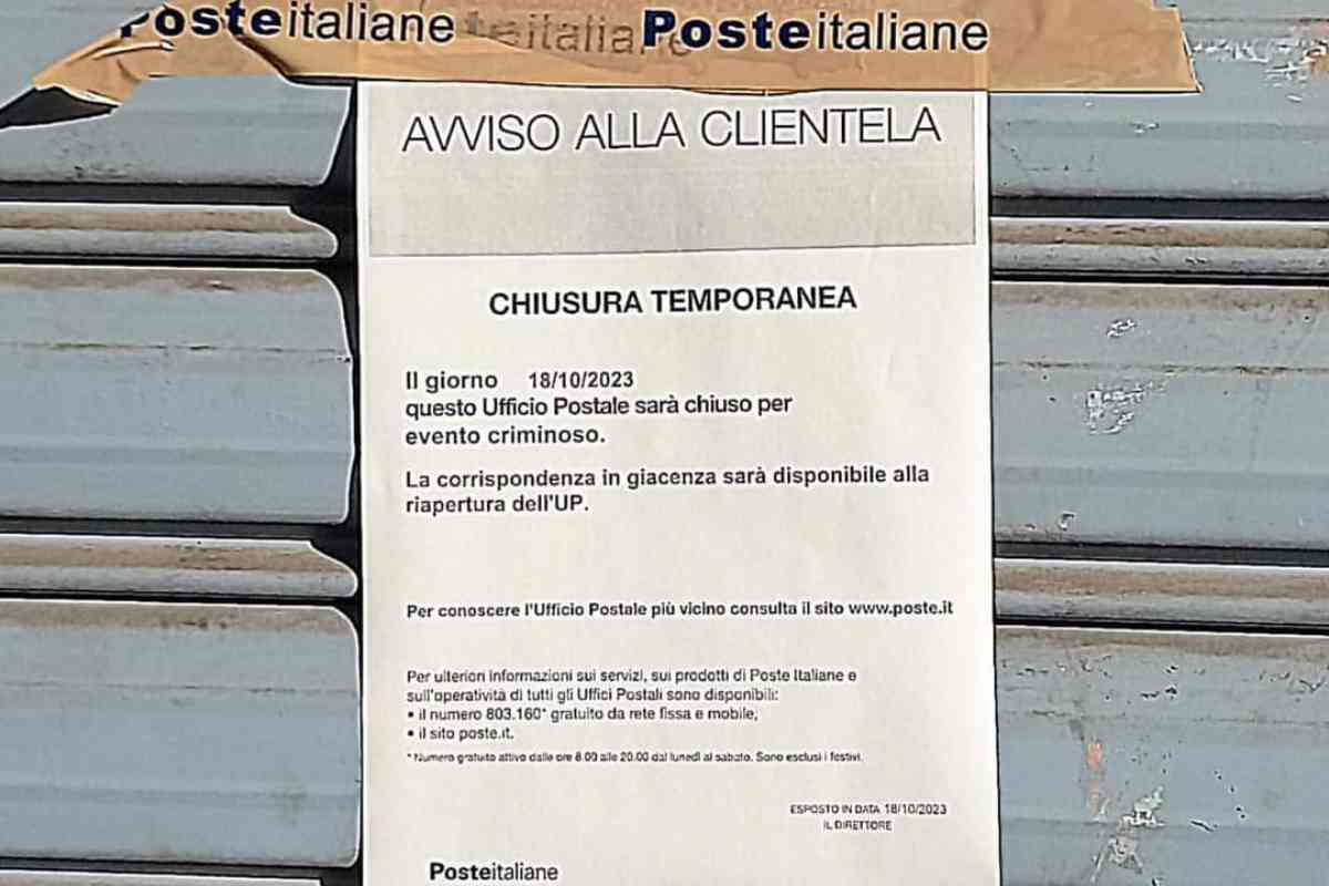 Rapina alle poste di Portici