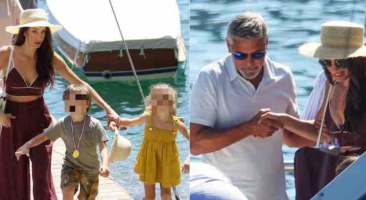 george clooney con i figli