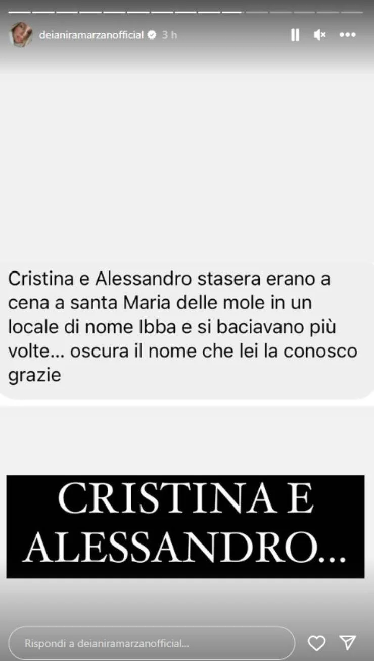 cristina alessandro uomini e donne segnalazione