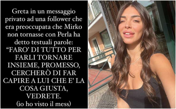 greta rossetti messaggio mirko e perla grande fratello