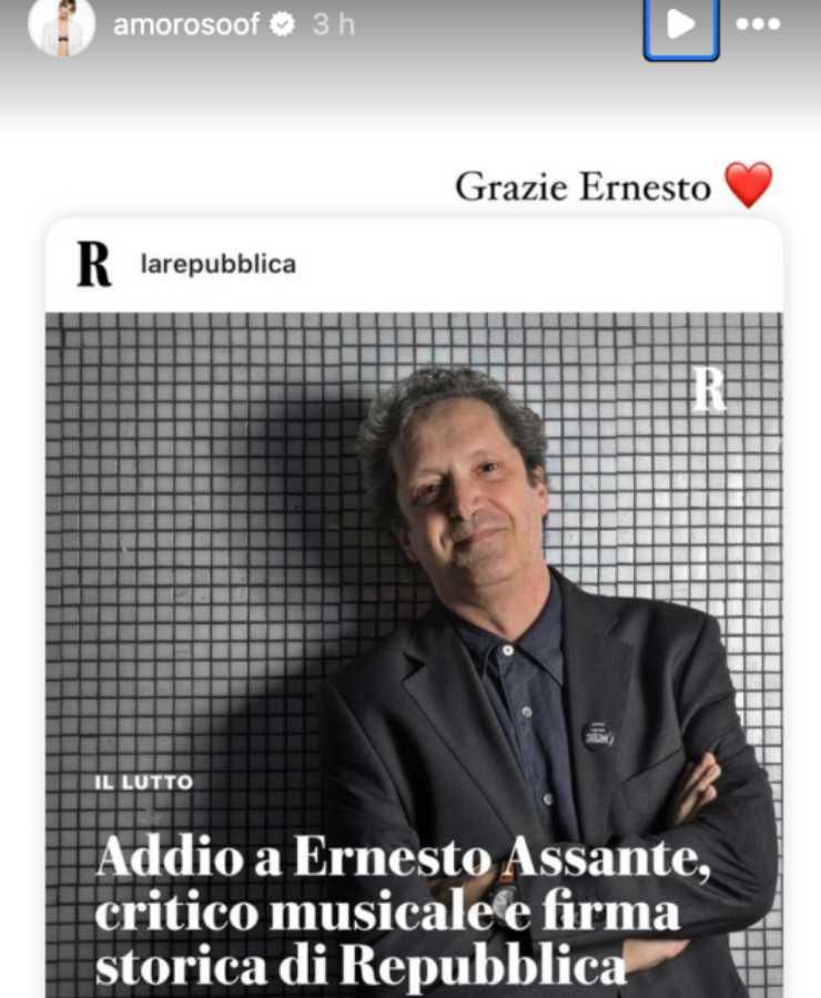 Alessandra Amoroso e il doloroso lutto