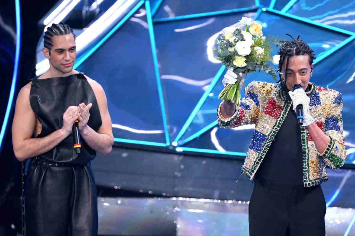 Mahmood presenta Ghali a Sanremo 2024