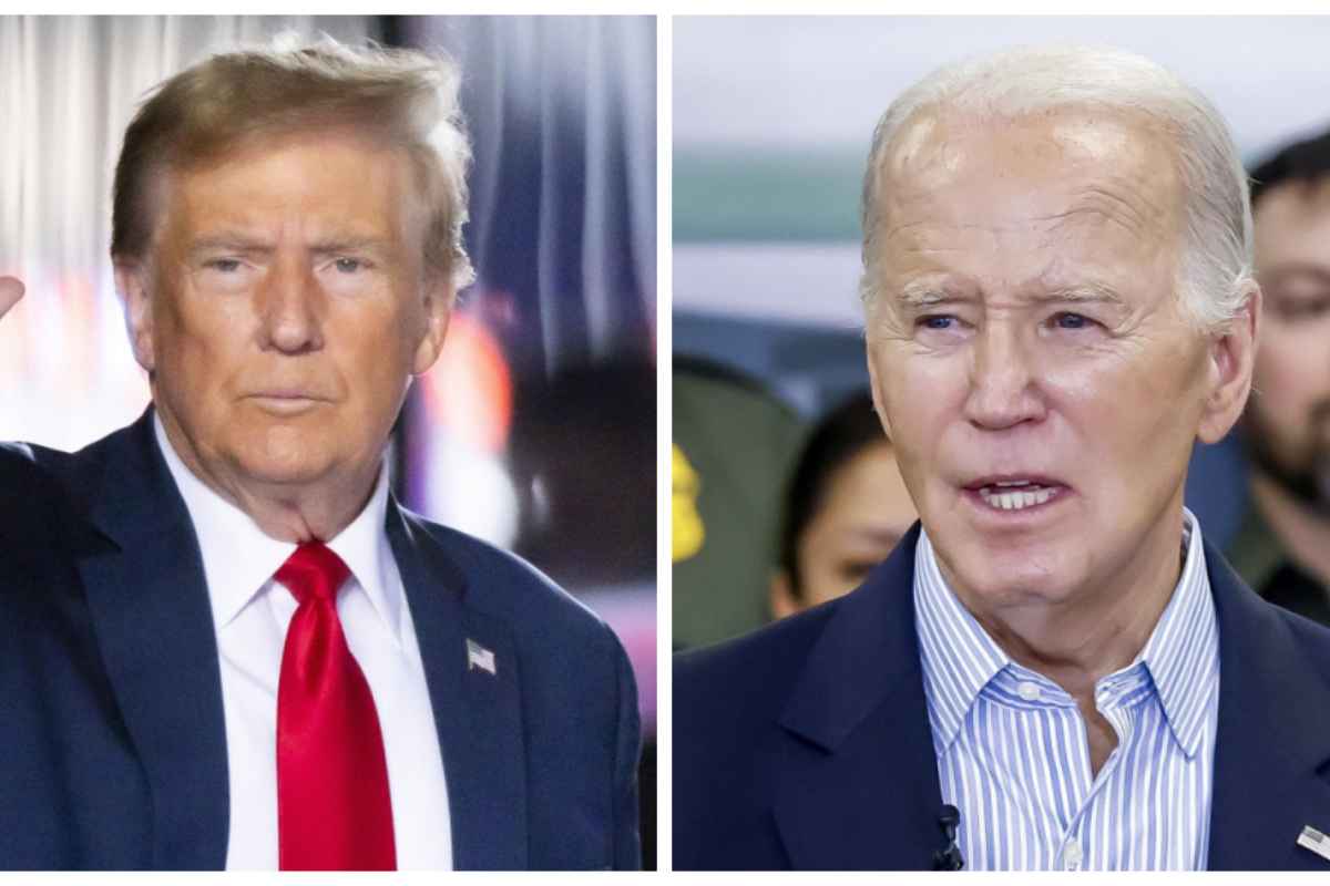 Trump e Biden primarie