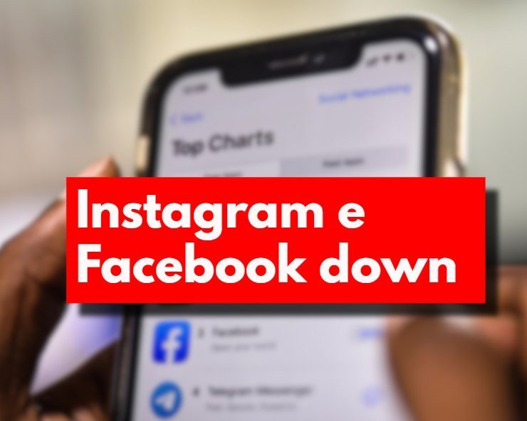 Instagram e Facebook down