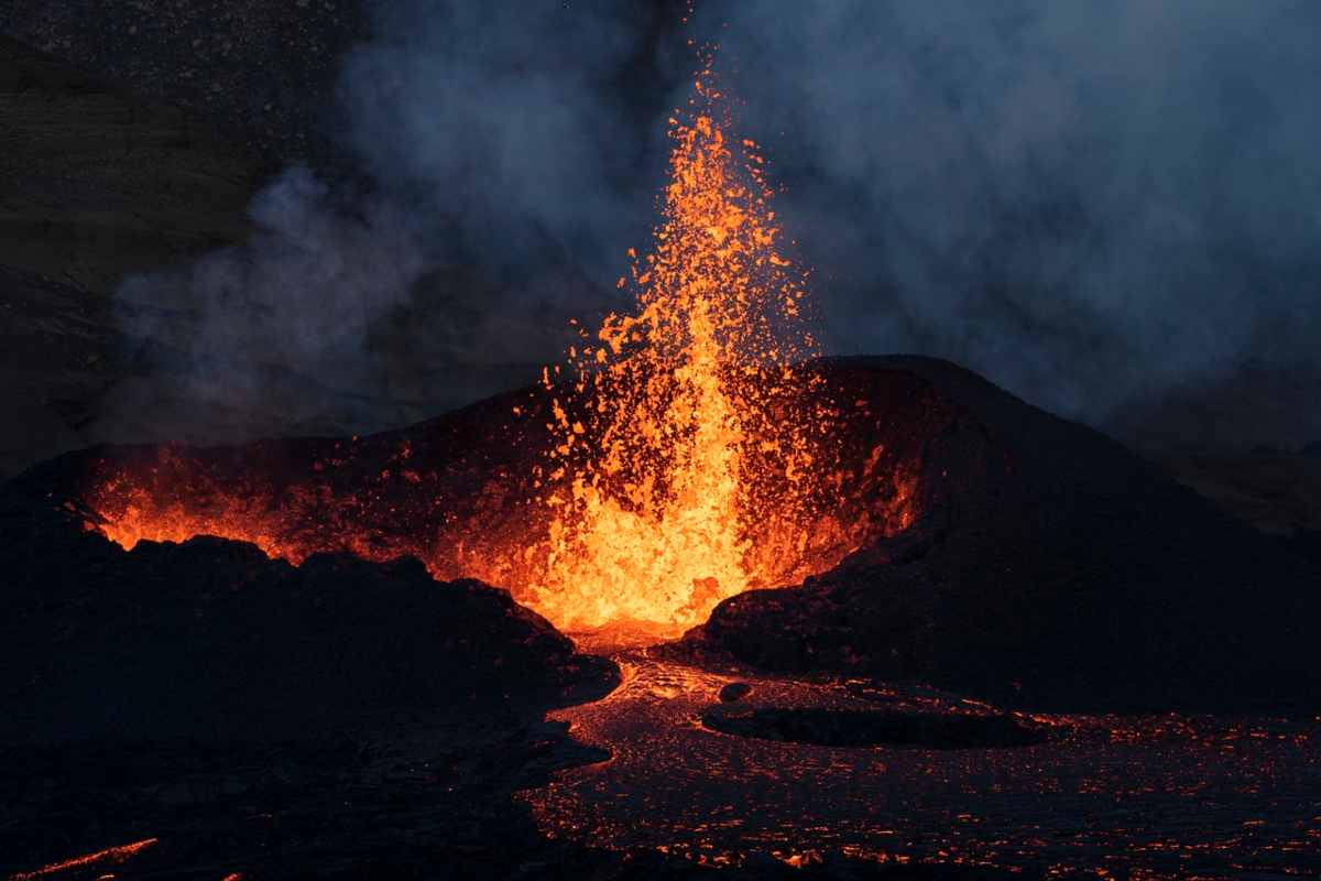 L’eruzione vulcanica