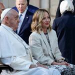Papa Francesco e il premier Meloni