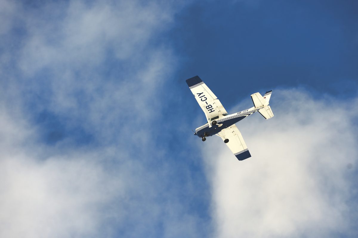 Aereo in volo