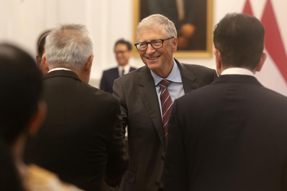 Bill Gates nella sua fondazione
