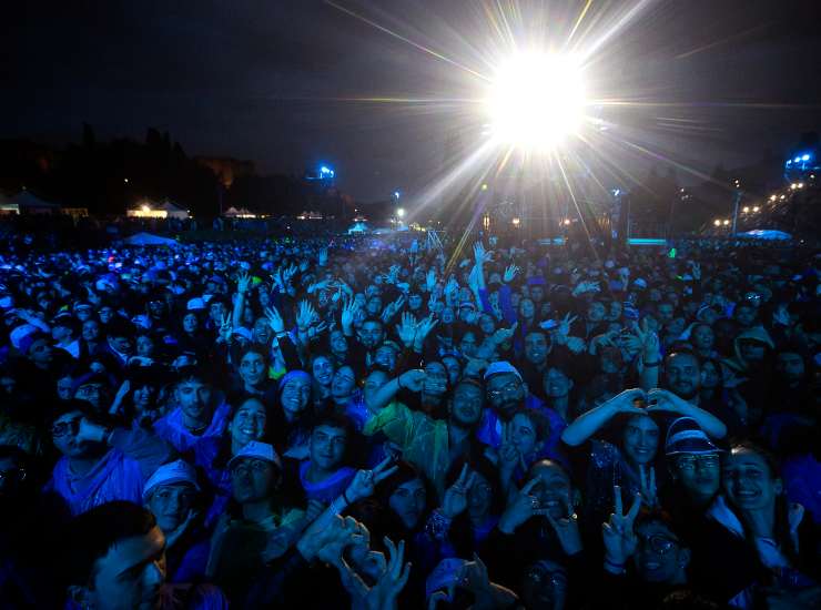 Il pubblico del Concertone
