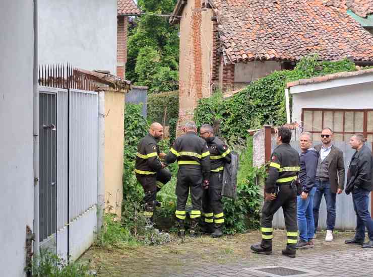 I vigili del fuoco in azione