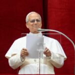 Leone durante l'Angelus