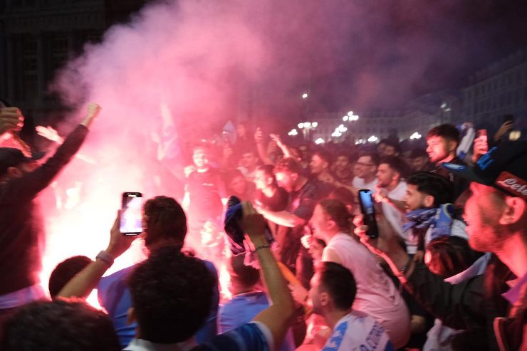 i festeggiamenti a Napoli