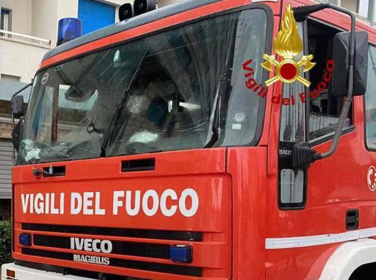 Un camion dei pompieri