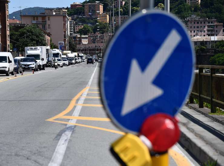 Un cantiere autostradale