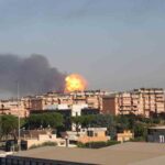 L'esplosione avvenuta a Roma