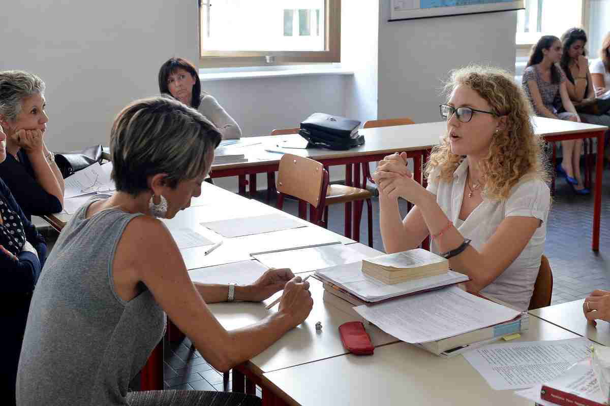 Una maturanda davanti la commissione
