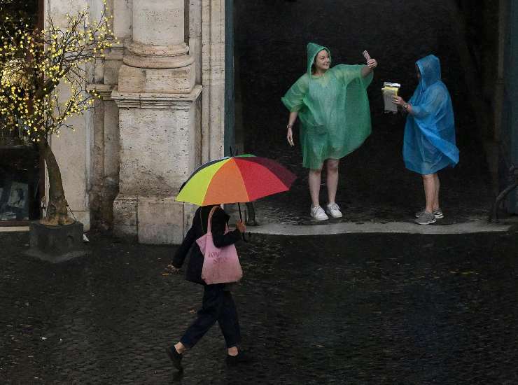 Un violento temporale in città