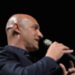 Garzelli parla al microfono