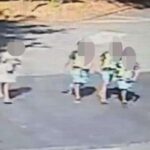 I quattro minorenni rom subito dopo l'incidente