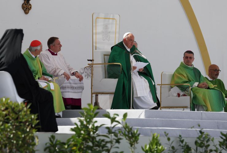 Papa Francesco durante le celebrazioni
