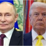 Foto combo di Putin e Trump