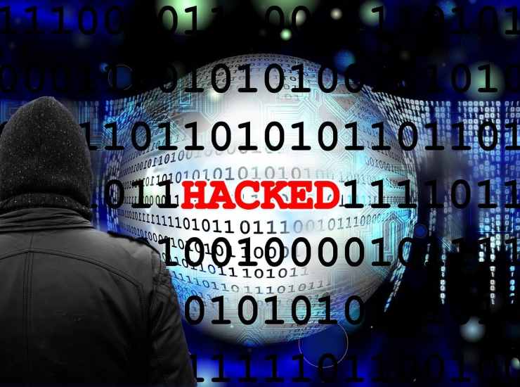 Un attacco hacker in corso
