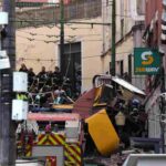 La funicolare di Lisbona dopo l'incidente