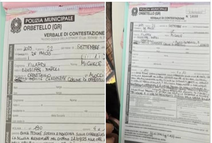 La multa comminata al papà