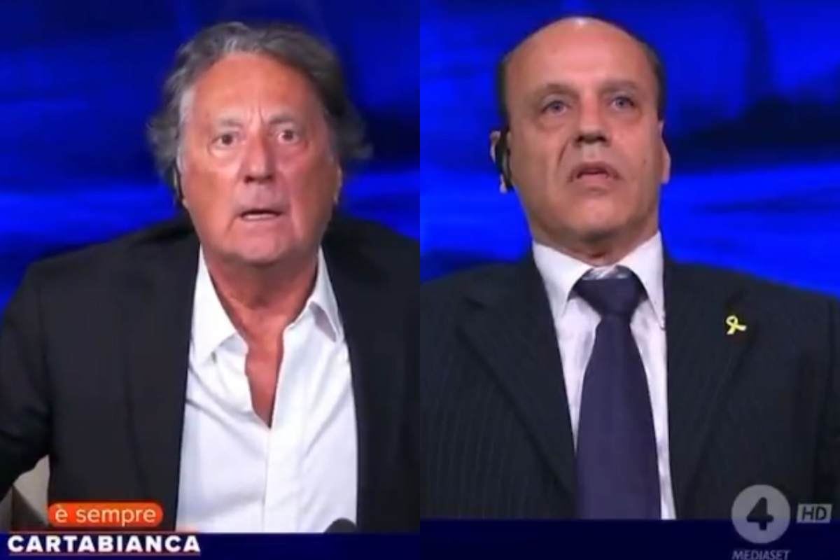 Lite in diretta da Bianca Berlinguer: “Fascista!”, “vergogna, ti prendo a pugni!”