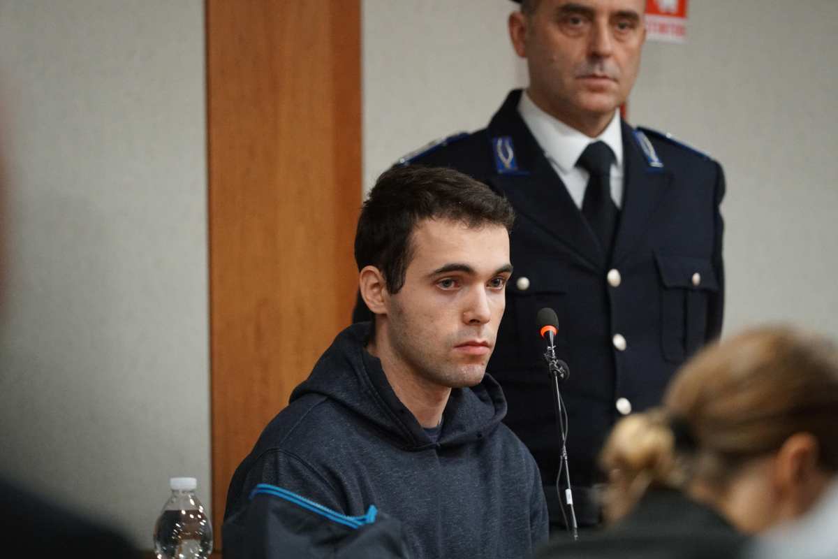 Turetta durante una udienza