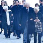 La famiglia Agnelli al completo ai funerali della signora Marella, la moglie di Gianni Agnelli