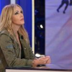 Roberta Bruzzone mentre è ospite in uno trasmissione Rai
