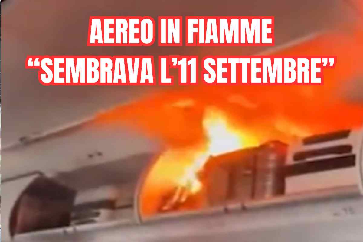 Incendio e aereo dirottato. Panico su un aereo: “Sembrava l’11 settembre” Incendio e aereo dirottato. Panico su un aereo: “Sembrava l’11 settembre”