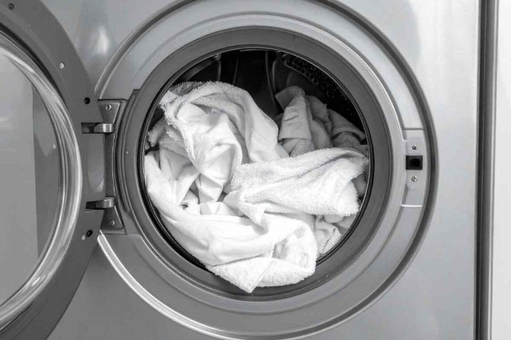 Lenzuola in lavatrice