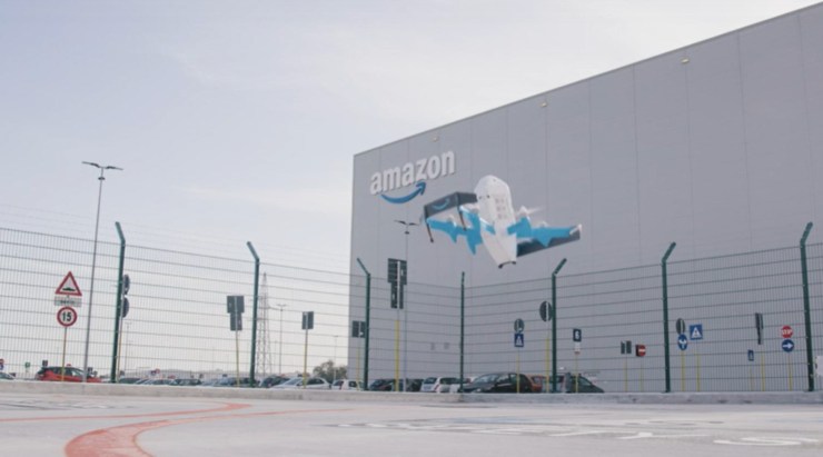 Un drone amazon in Azione
