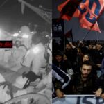 Foto combo Flotilla e manifestanti