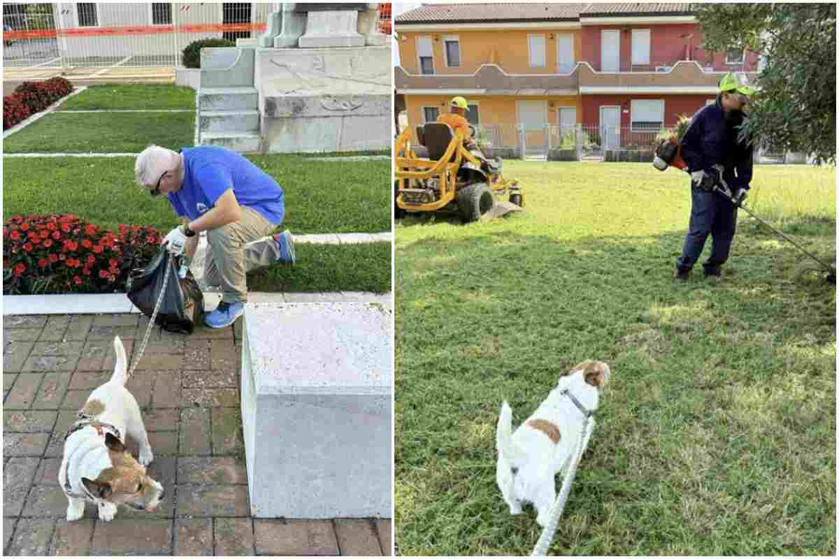Il sindaco con il cane Thor