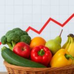 Prezzi in aumento della verdura