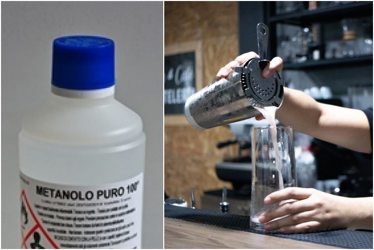 Metanolo nell'alcol
