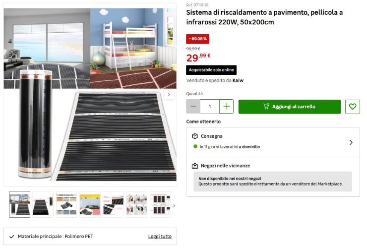 sistema di riscaldamento a pavimento leroy merlin