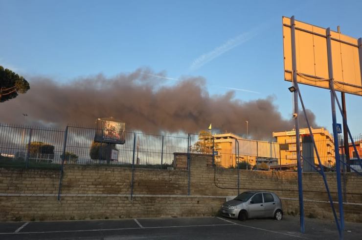 Incendio a Roma