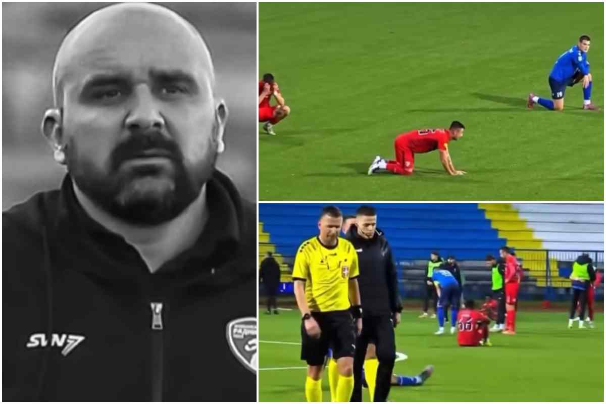 La morte di Zizovic e le reazioni in campo