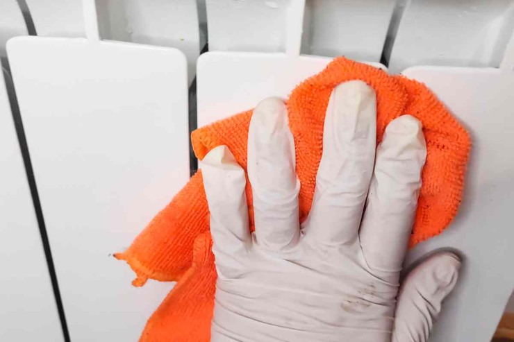 Pulire il termosifone 