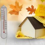 Casa e termometro