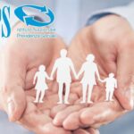 simbolo famiglia tra le mani e logo inps