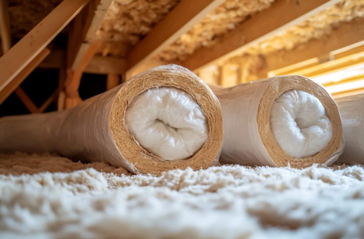 rotoli di materiale isolante per l'interno