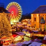 mercatini di natale albero e ruota panoramica